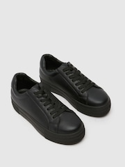 Schuh Marley Lace Up Black Trainer - Image 3 of 4