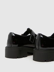 Schuh Loki Patent T-Bar Black Shoes - Image 2 of 4