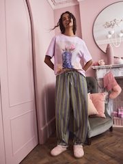 Purple Stripe Short Sleeve Pyjamas - Image 1 of 9