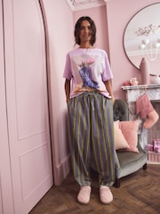 Purple Stripe Short Sleeve Pyjamas - Image 3 of 9
