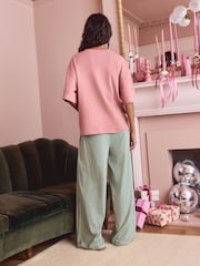 Green Stripe Tabasco Short Sleeve Pyjamas - Image 3 of 5