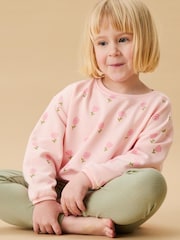 MORI Pink Tiny Tulips Sweatshirt - Image 1 of 4