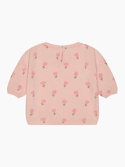 MORI Pink Tiny Tulips Sweatshirt - Image 4 of 4