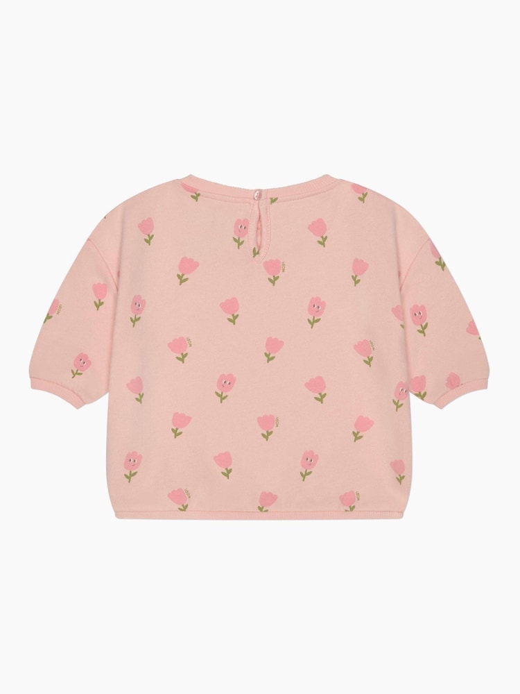 MORI Pink Tiny Tulips Sweatshirt - Image 4 of 4