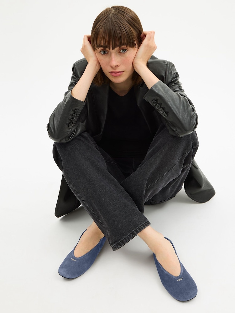 COACH Blue Houston Ballet Flats - Image 1 of 6