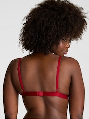 Victoria's Secret Pink Red Lacquer Push Up Mesh Diamonte Bralette - Image 2 of 3