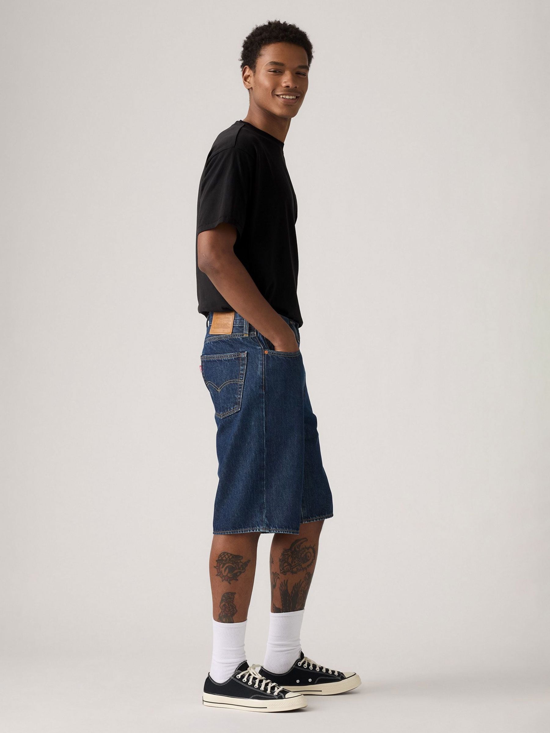 Buy Levi's® Next One Down Blue 478 Baggy Shorts from Next Romania