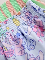 Lilac/Ecru Lilo and Stitch Short Pyjamas 2 Pack (3-16yrs) - Image 6 of 6