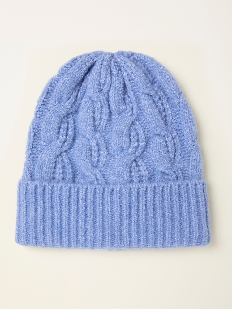 modra - FatFace Cable Beanie - Slika 1 iz 2