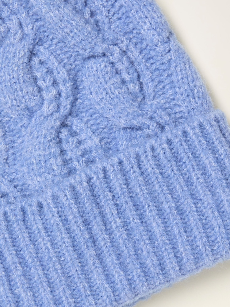 modra - FatFace Cable Beanie - Slika 2 iz 2
