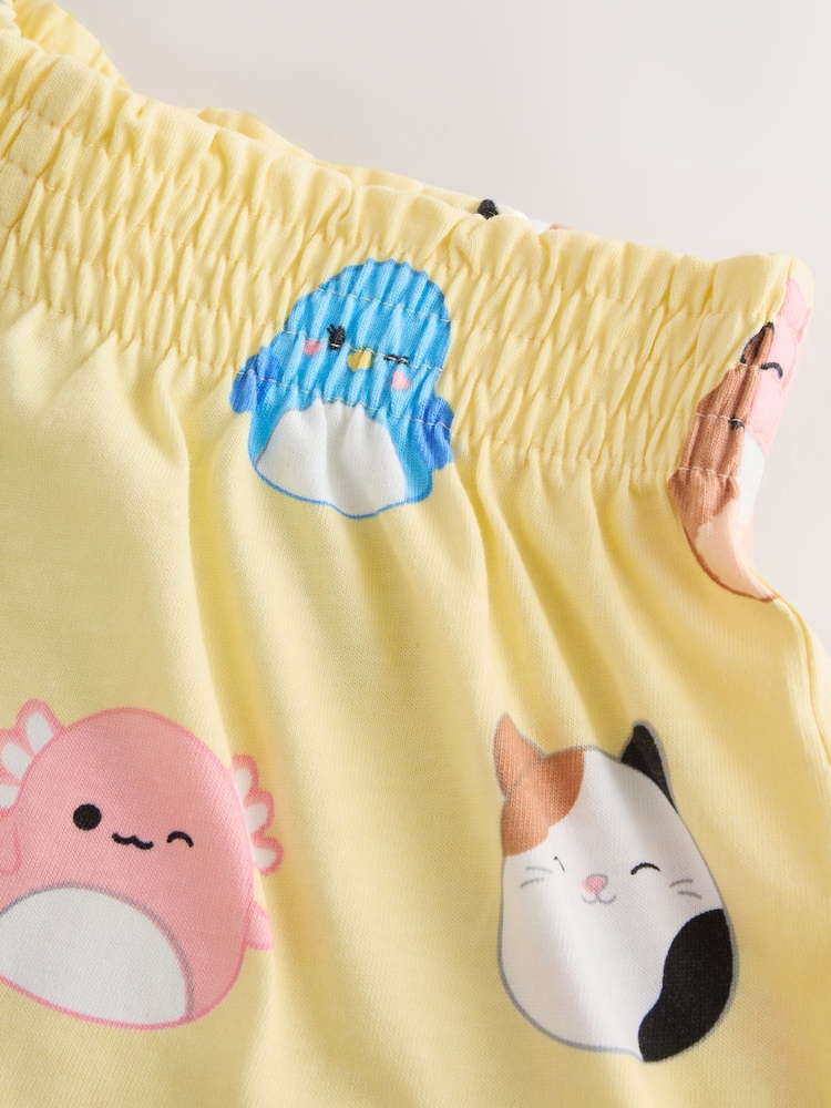 Pink/Yellow Yellow/ Pink Squishmallow Short Pyjamas 2 Pack (5-14yrs) - Image 14 of 14