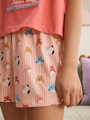Pink/Yellow Yellow/ Pink Squishmallow Short Pyjamas 2 Pack (5-14yrs) - Image 4 of 5