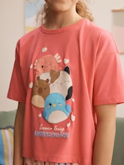 Pink/Yellow Yellow/ Pink Squishmallow Short Pyjamas 2 Pack (5-14yrs) - Image 5 of 5