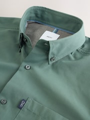Seafoam Green Slim Fit Button Down Easy Iron Oxford Shirt - Image 7 of 8