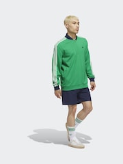 adidas Golf Green Originals 3-Stripes 1/4 Zip Sweatshirt - Image 3 of 7