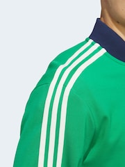 adidas Golf Green Originals 3-Stripes 1/4 Zip Sweatshirt - Image 4 of 7