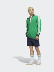 adidas Golf Green Originals 3-Stripes 1/4 Zip Sweatshirt - Image 6 of 7