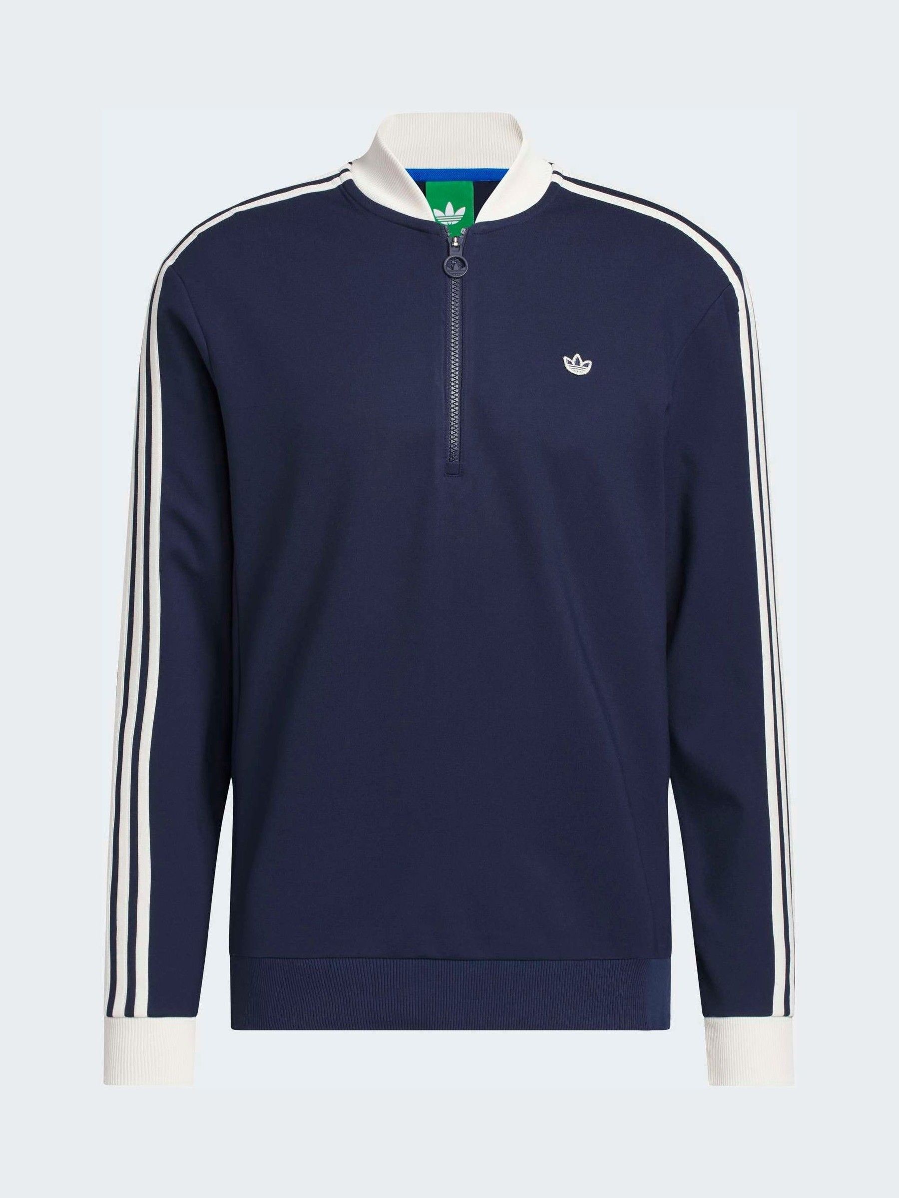 PAPAS PLUS GOLF フルジップトラックジャケット（NAVY／S） Buy adidas Golf Navy/White Originals 3-Stripes 1/4 Zip Sweatshirt