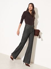 Friends Like These Black Everyday Wide Leg Jeans - Image 1 of 5