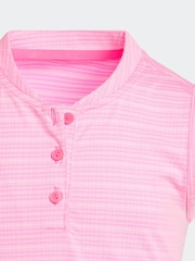 adidas Golf Bright Pink Sleeveless Polo Shirt - Image 3 of 5