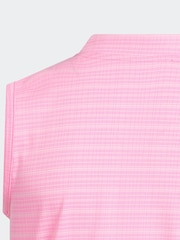 adidas Golf Bright Pink Sleeveless Polo Shirt - Image 5 of 5