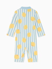 MORI Blue Stripe Recycled UPF 50 Swimsuit - Image 5 of 6