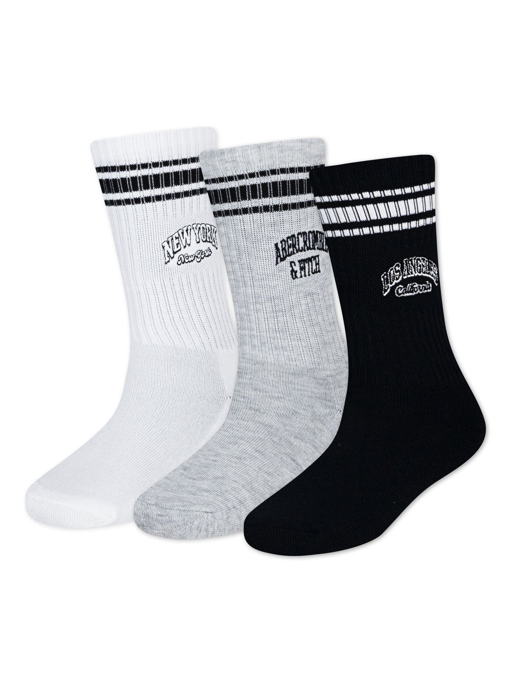 Buy Abercrombie & Fitch White Socks 3 Pack from Next USA