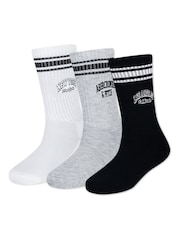 Abercrombie & Fitch White Socks 3 Pack - Image 1 of 3