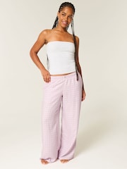 Hollister Pink Flannel Pyjama Bottoms - Image 1 of 5