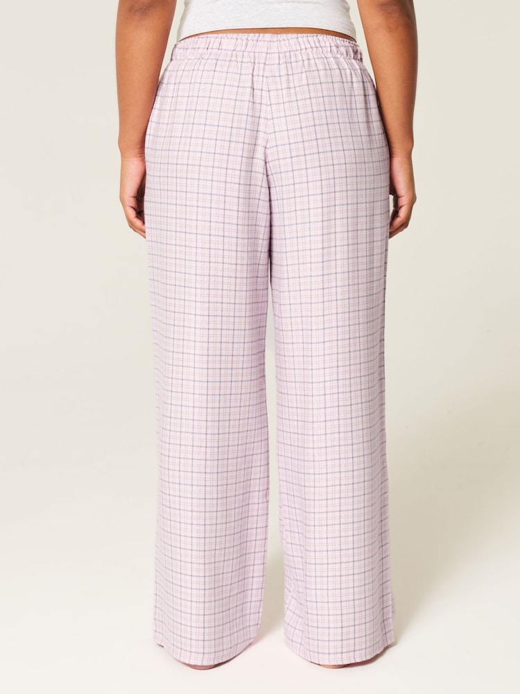 Hollister Pink Flannel Pyjama Bottoms - Image 2 of 5