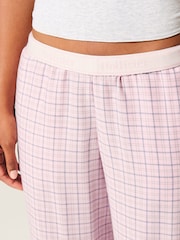 Hollister Pink Flannel Pyjama Bottoms - Image 4 of 5