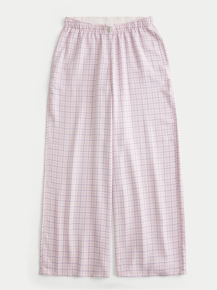 Hollister Pink Flannel Pyjama Bottoms - Image 5 of 5