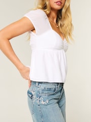 Hollister Blue Floral Embroidery Low Rise Baggy Jeans - Image 2 of 6