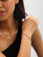 Jon Richard Gold Tone Tennis Necklace - Image 3 of 3