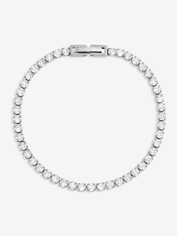 Jon Richard Silver Tone Tennis Bracelet - Image 2 of 2 Jon Richard Silver Tone Tennis Bracelet - Image 2 of 2