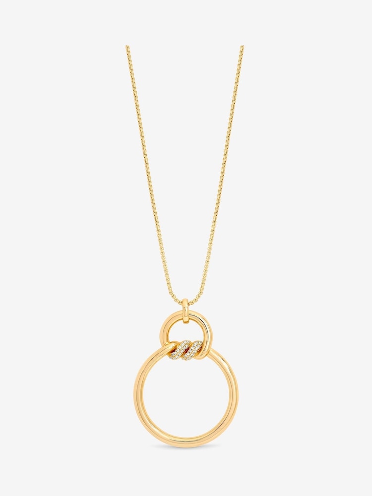 Jon Richard Gold Tone Pave Long Pendant - Image 2 of 4 Jon Richard Gold Tone Pave Long Pendant - Image 2 of 4