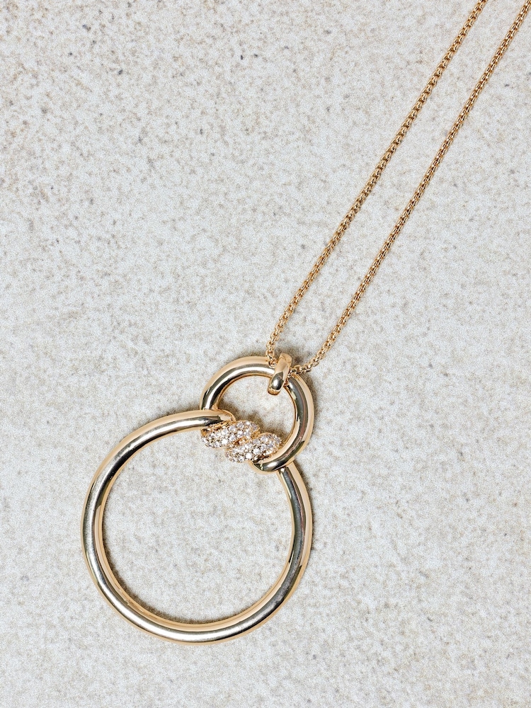 Jon Richard Gold Tone Pave Long Pendant - Image 4 of 4 Jon Richard Gold Tone Pave Long Pendant - Image 4 of 4