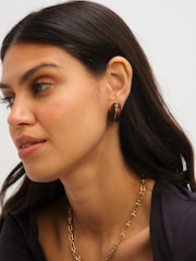 Jon Richard Gold Tone Resin Hoop Earrings - Image 5 of 5