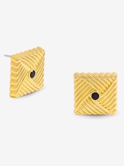 Jon Richard Tone Jet Square Earrings - Imagen 1 de 5