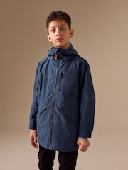 Bleumarin albastru - Jachetă utilitară Anorak (3-16ani) - Imaginea 1 din 11