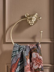 Gold Cheetah Towel Ring - Image 1 of 4