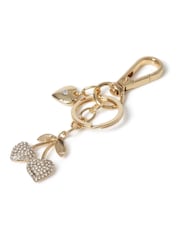 حلية حقيبة بلون ذهبي براق بتصميم كرز من Aela - صورة 2 من 2