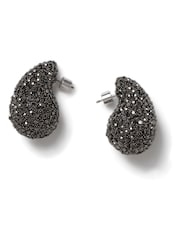 Aela Sparkle Dome Stud Earrings - Image 3 of 4