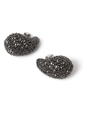 Aela Sparkle Dome Stud Earrings - Image 4 of 4