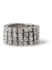 Aela Silver Tone Stretch Cup Chain Ring - Image 3 of 3