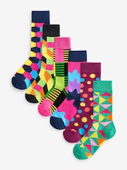 OddBalls Black Random Socks 6 Pack - Image 1 of 7