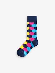 OddBalls Black Random Socks 6 Pack - Image 2 of 7