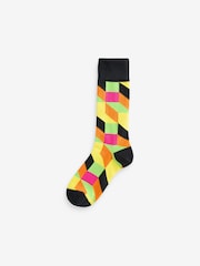 OddBalls Black Random Socks 6 Pack - Image 6 of 7