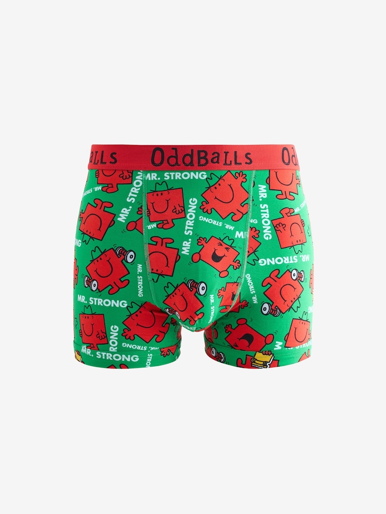 OddBalls Red Mens Boxer Shorts - Image 1 of 1