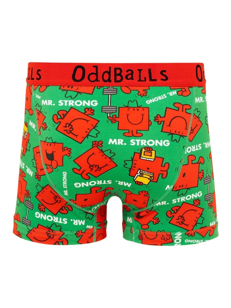 OddBalls Red Mens Boxer Shorts - Image 2 of 4
